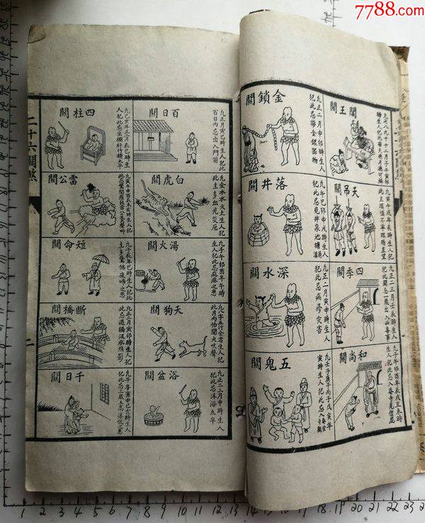 商品名称:特厚本的聚宝楼通胜择日与扶山的历书一册.