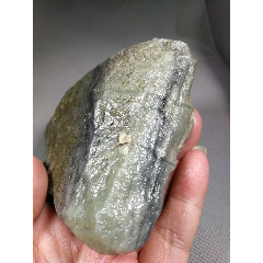 3072和田玉青花戈壁料籽料原石293克_和田玉_玉泉陌