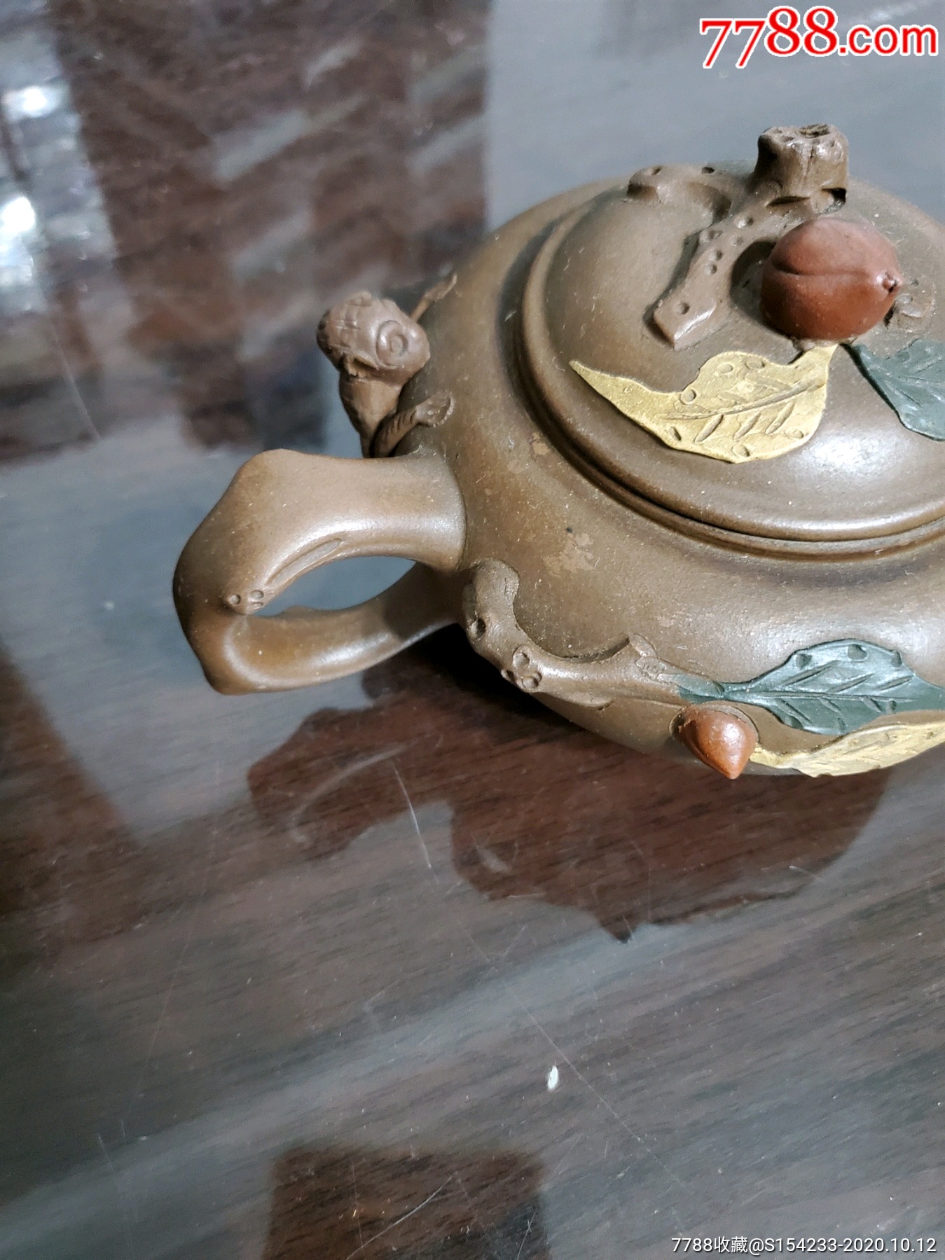 老紫砂壶(钱菊芳制【美品】