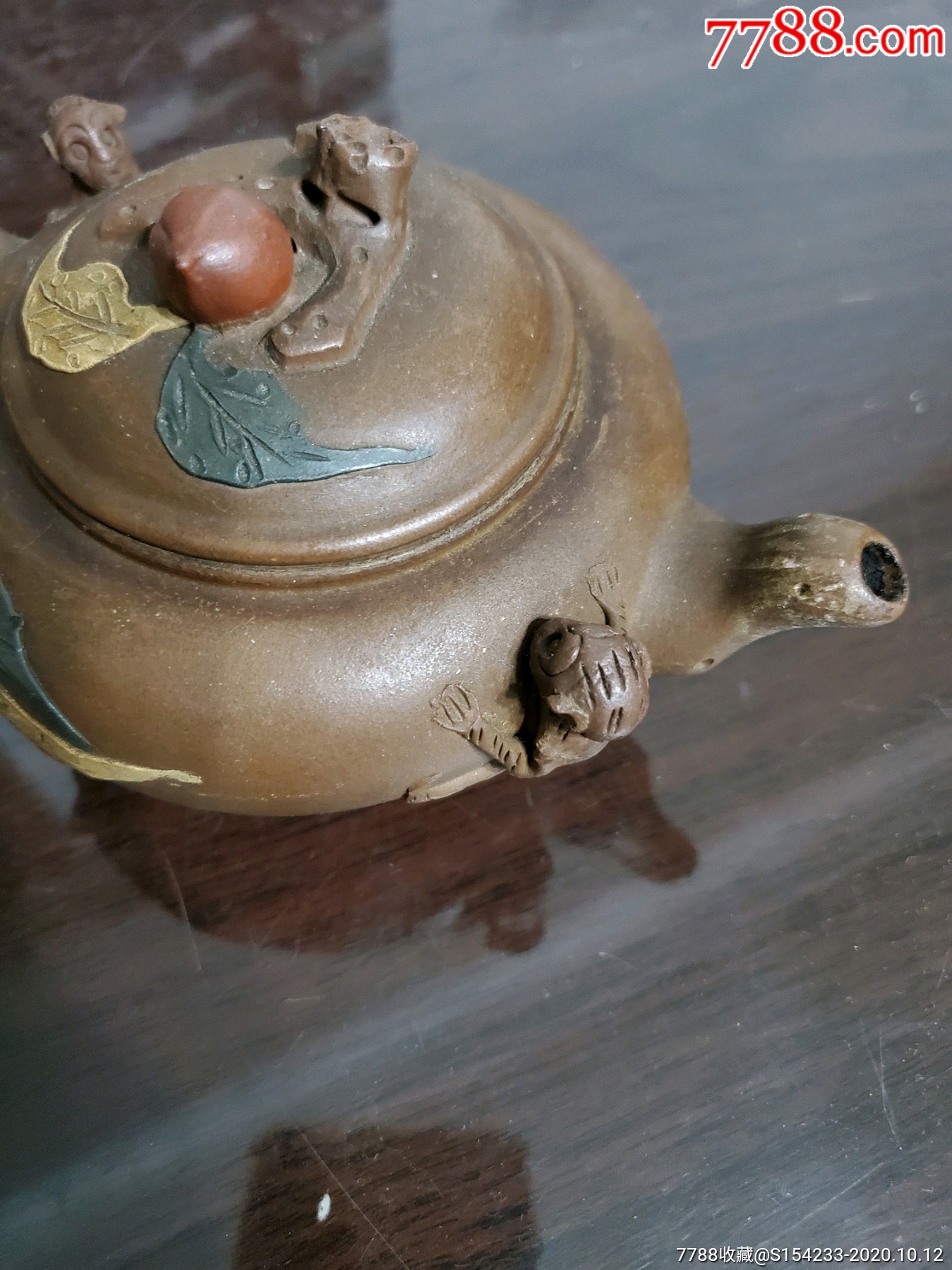 老紫砂壶(钱菊芳制【美品】