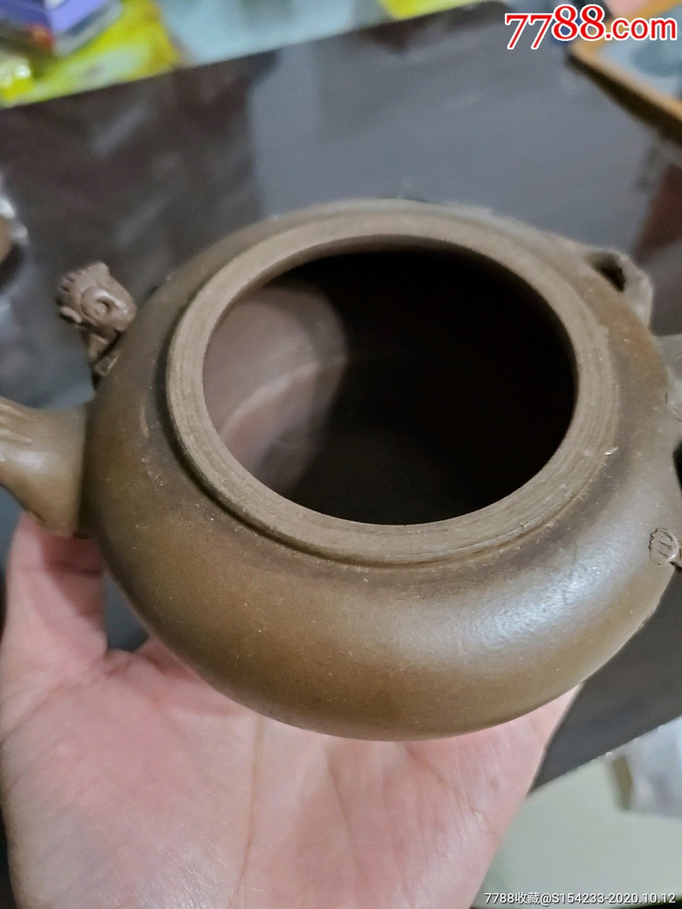 老紫砂壶(钱菊芳制)【美品】