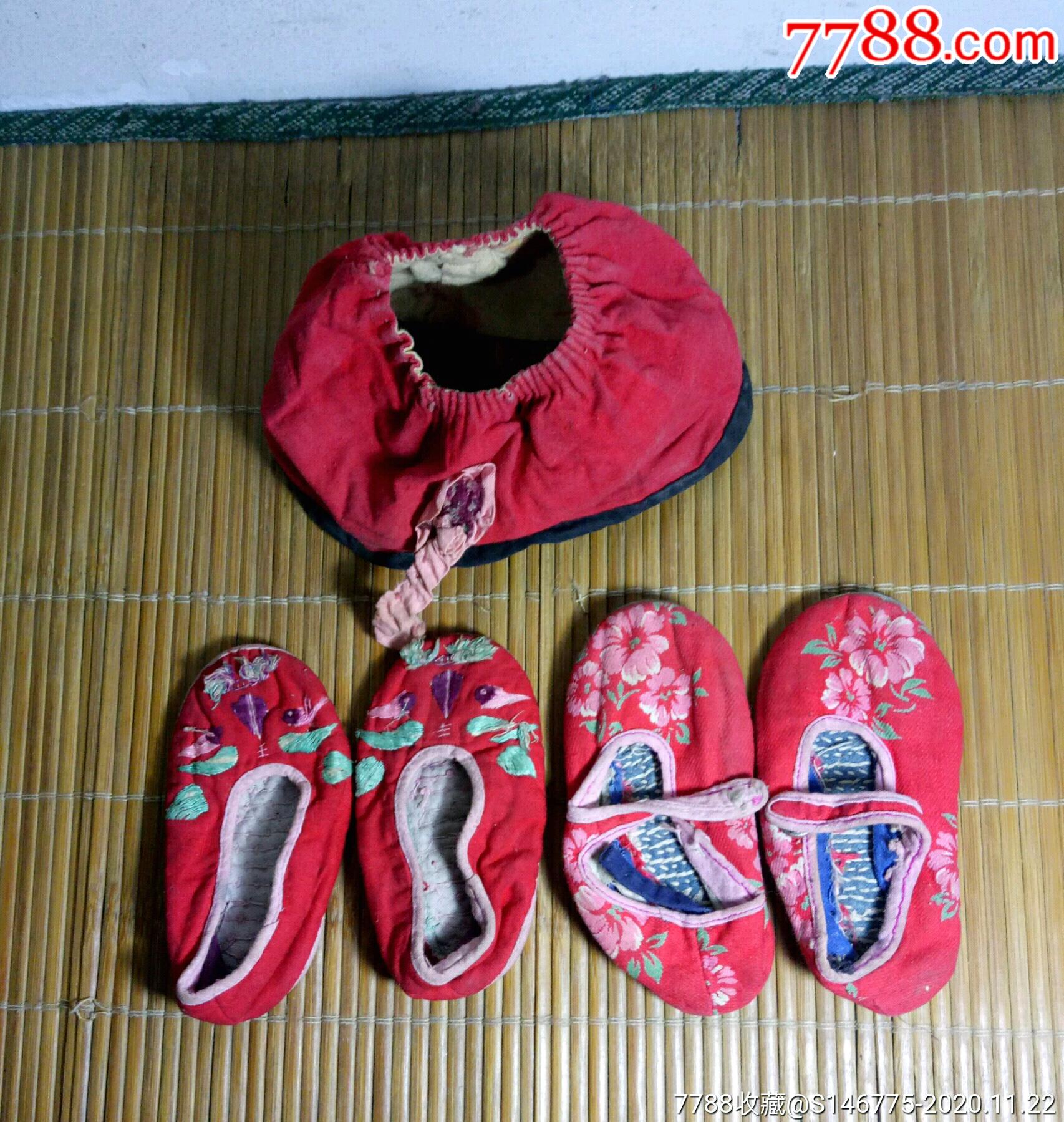 儿童绣花鞋2件儿童帽子1件3件同拍_绣花鞋/鞋垫_第4张_7788钟表收藏