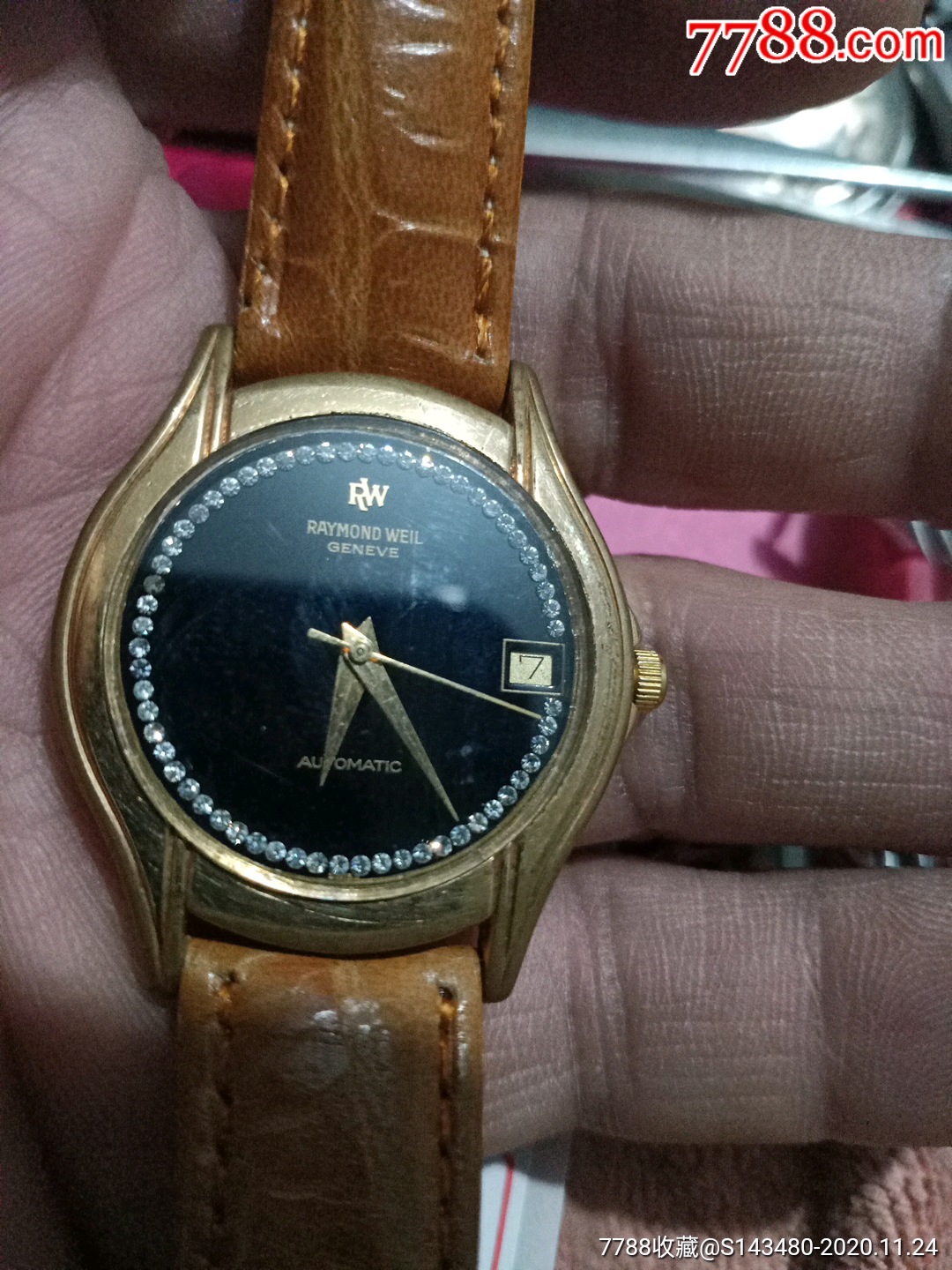 蕾蒙威18k包金手表