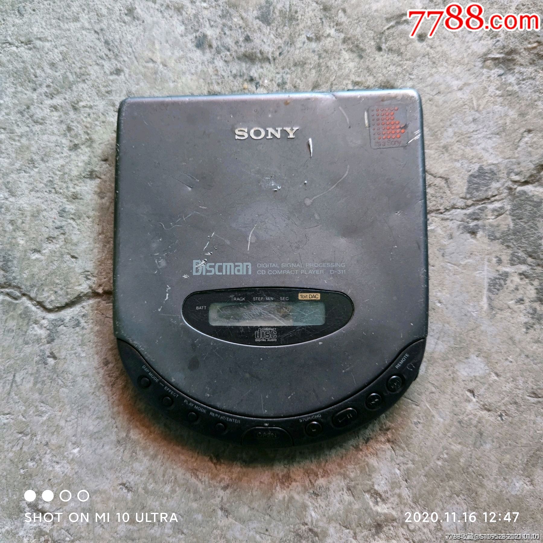 7788手表收藏>首页>拍卖>随身听/mp3>索尼cd机d-311,随身听/mp3【岚轩