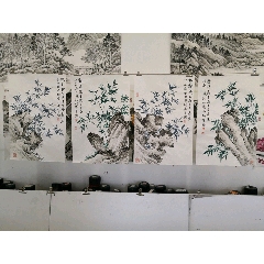 花开三千秋结实大如斗已装裱三尺桃作品_花鸟国画原作_山水间画廊