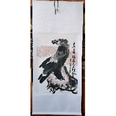 著名画家鹰王云门子老师精品佳作,尺寸98/65,手工精裱轴,可投资传世