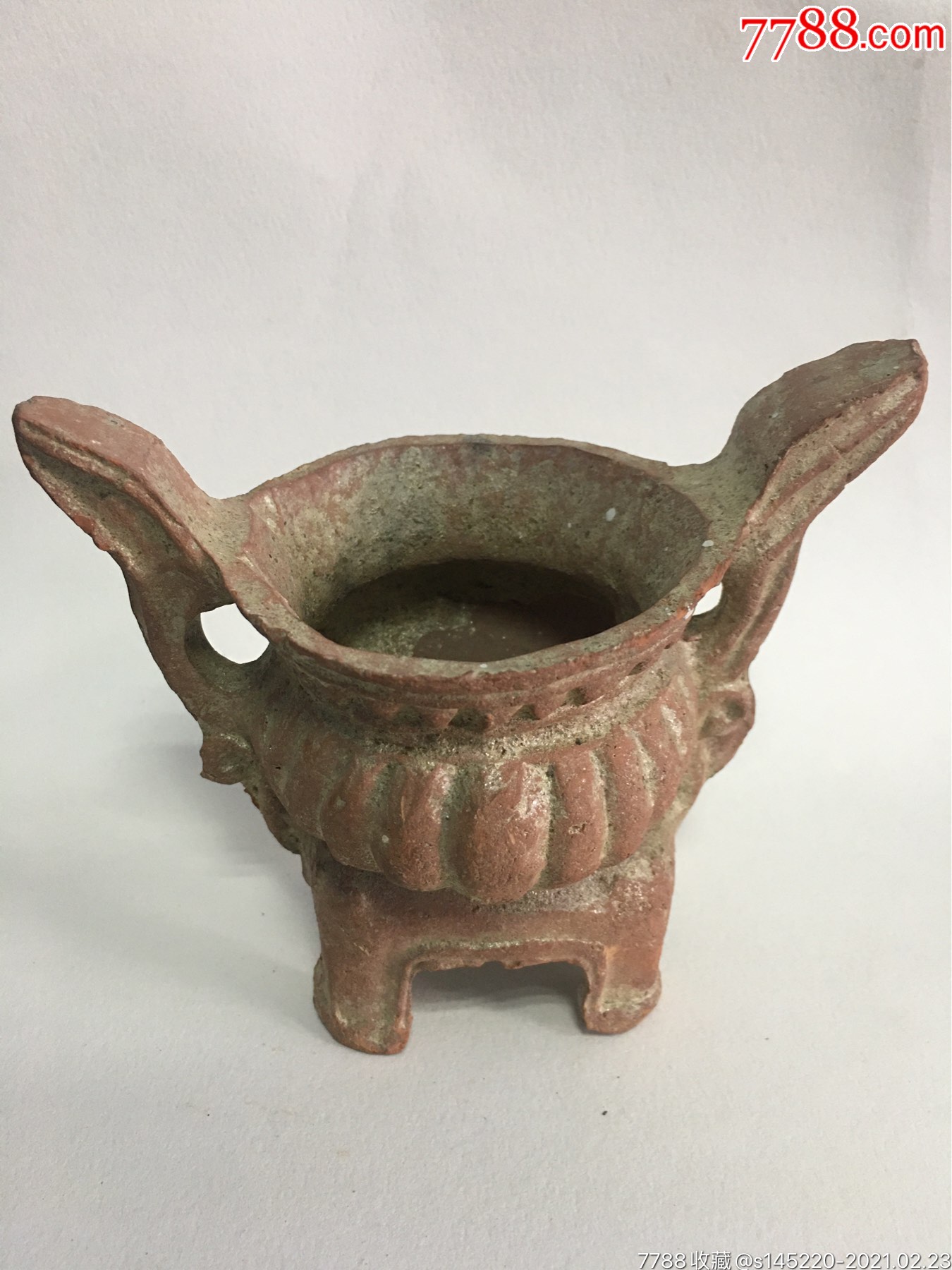 宋代陶香炉_红陶_鉴别图片_收藏价格_7788陶器收藏