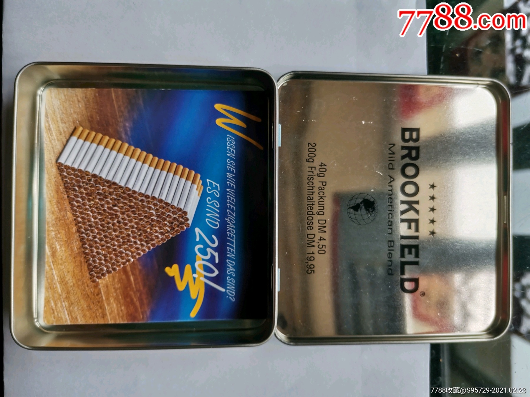 德国布鲁克菲尔德铁烟盒(开车男女)