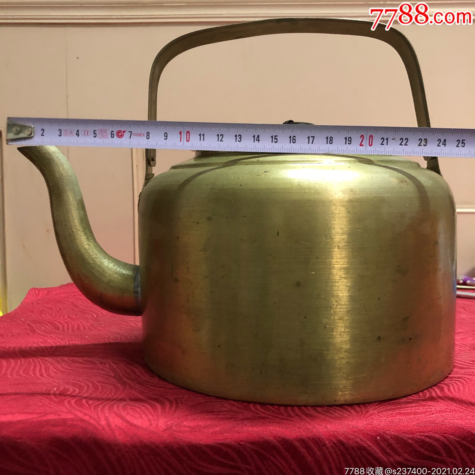 大号铜壶民俗黄铜水壶品好不漏水怀旧摆件保真