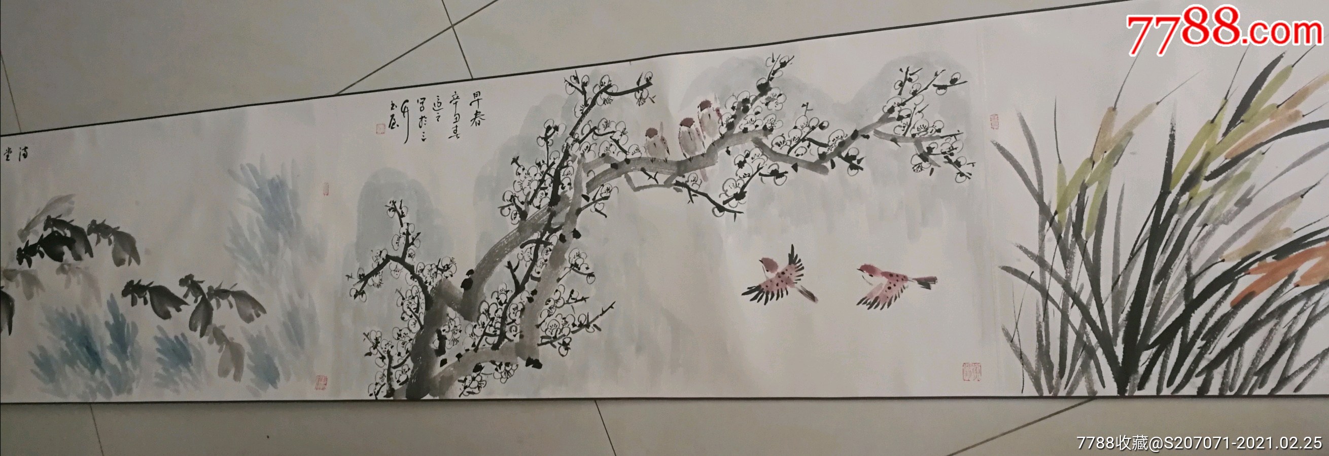 十米精品长卷带礼盒放漏拍_花鸟国画原作_第4张_7788玉器收藏