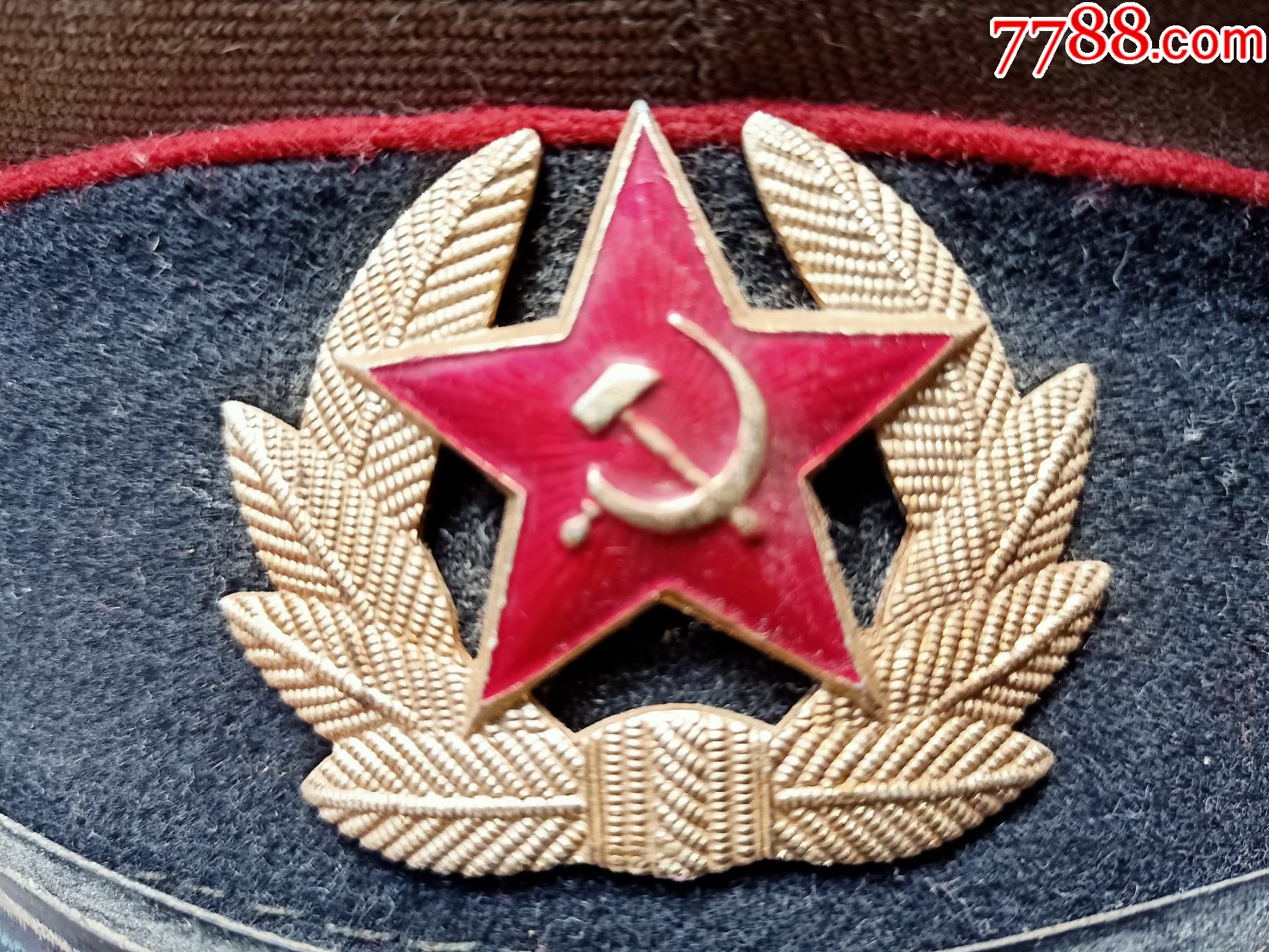 二战时期苏联军帽a476,品相如图,瑕疵图中有示,快递20元