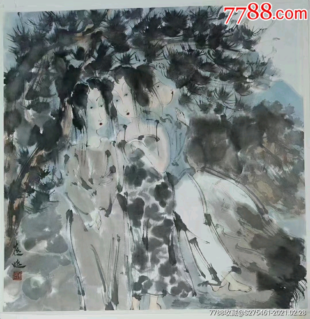 崔进作品画心尺寸68*68_价格1190元_第1张