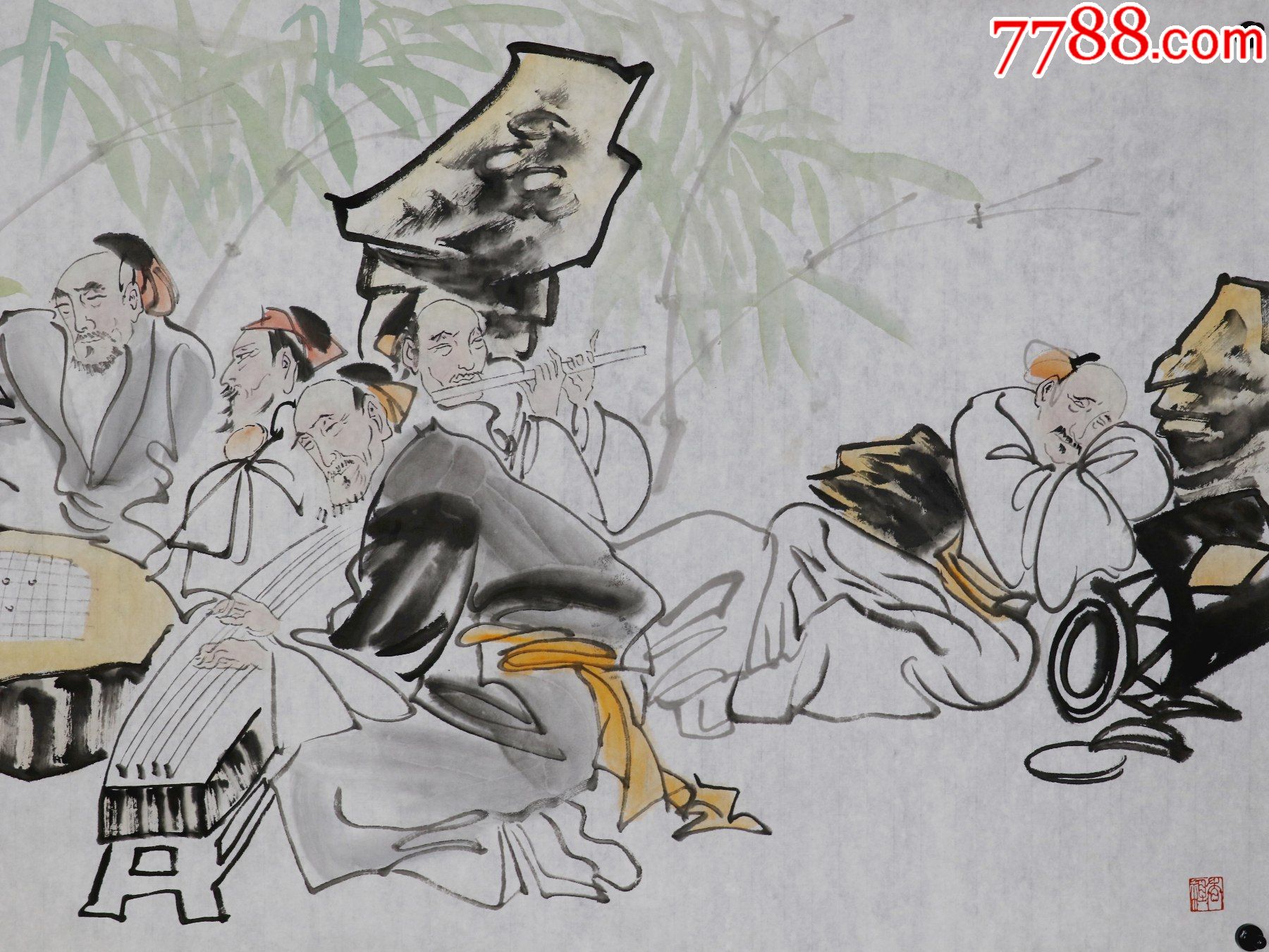 首页 拍卖 人物国画原作 张清智,生于山东,中国美术家协会理事