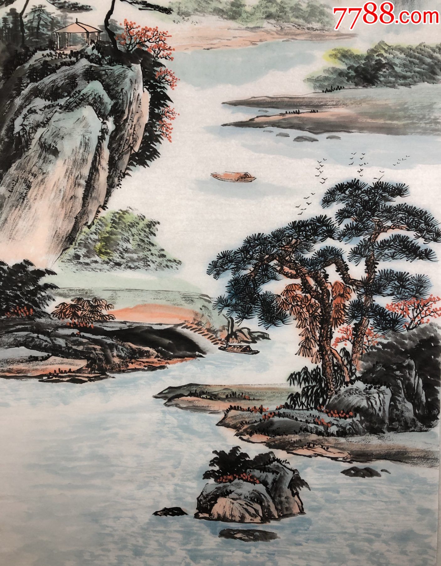 中美协会员,著名画家王红旭作品:松韵清风(货号:d141a/d219)