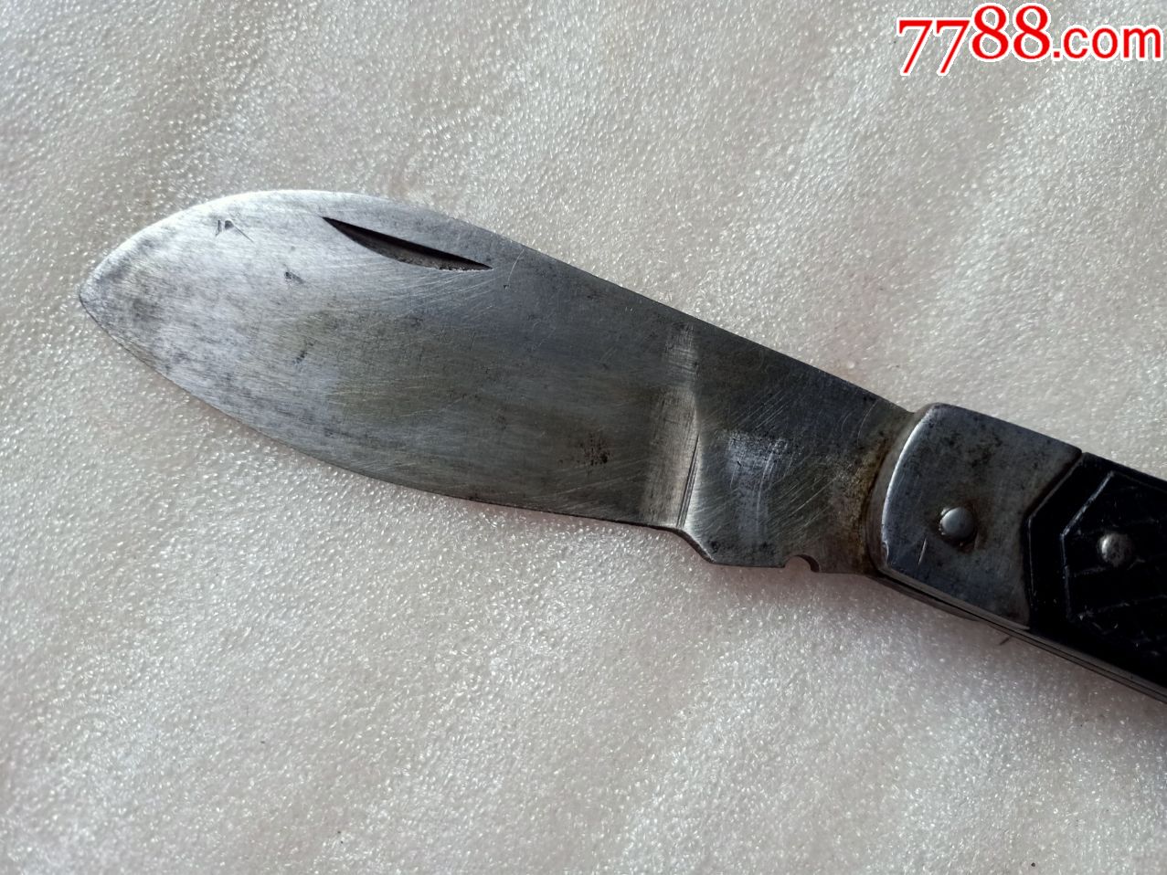 七八十年代左右双鹿牌电工刀a535,好品,刀磨过很锋利
