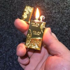 金冰万宝路zippo防风煤油打火机,包真