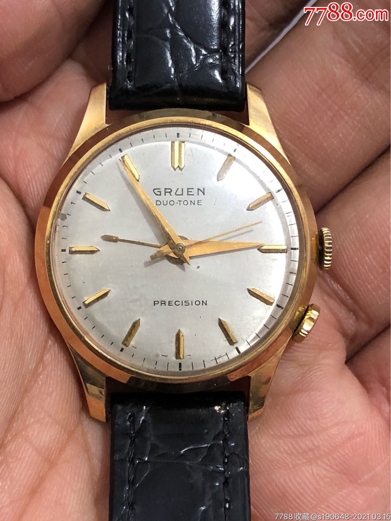gruen手动包金机械打闹表-价格:130.0000元-au-手表