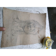 五几年素描画_素描/速写_广运天福城【7788书画网】