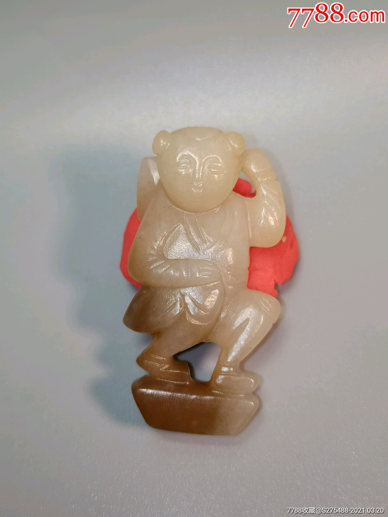 老和田玉童子老玉古玉和田玉明清