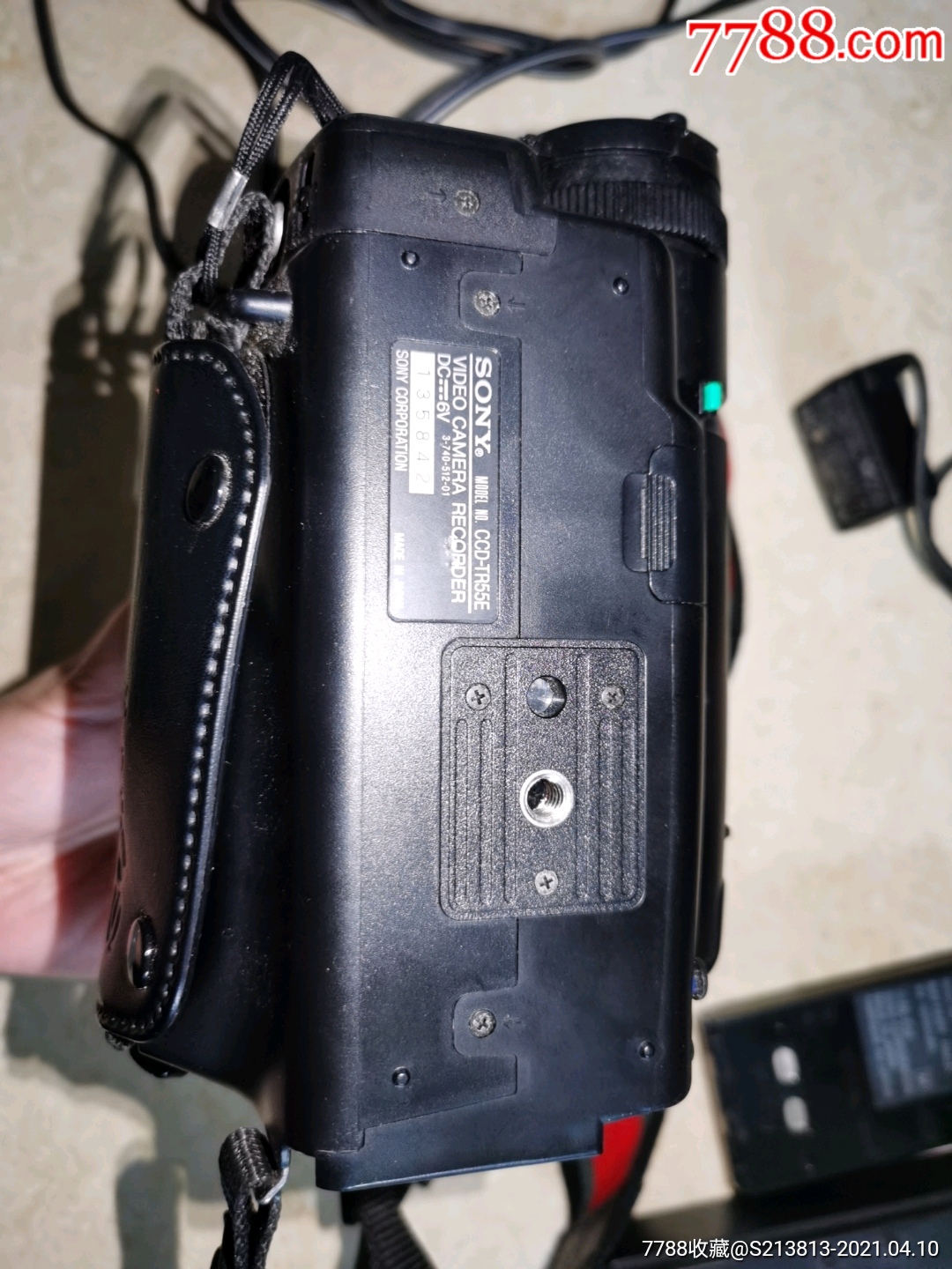 日本原产sony索尼ccd-tr55e卡带磁带摄像机/大全套