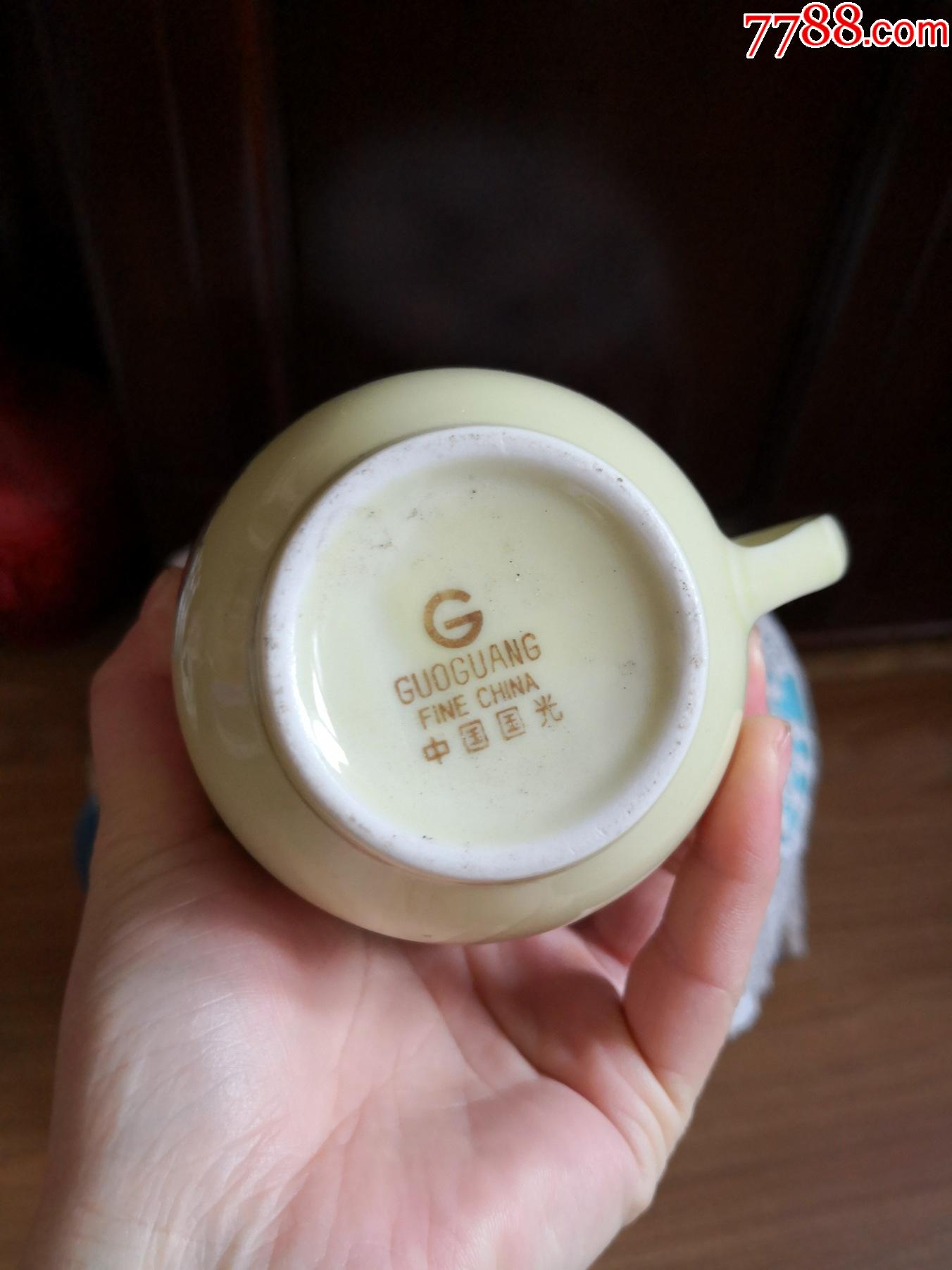 七八十年代醴陵国光瓷水杯