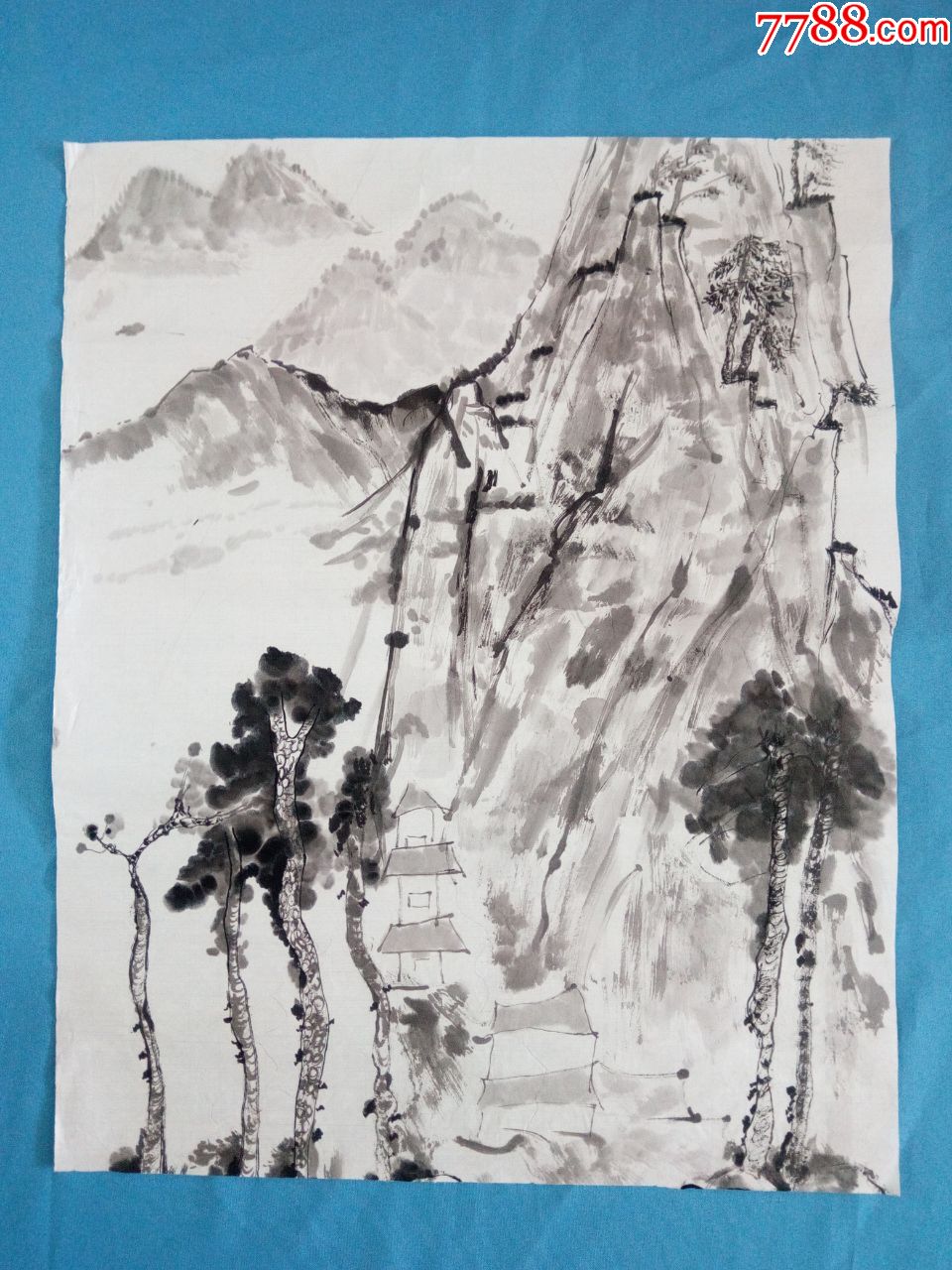 传承文化美院国画系大学生毕业答辩作业写意山水国画水墨