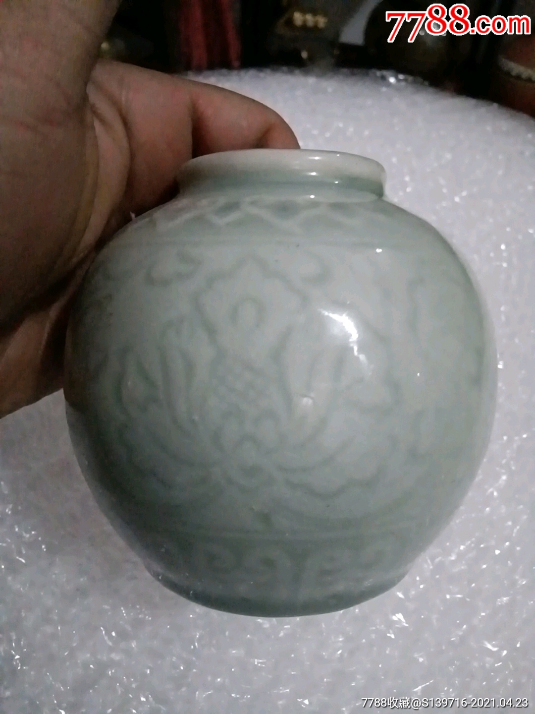 六十年代龙泉窖看罐一个_青白瓷/影青瓷【清婷古董杂货店】_第21张