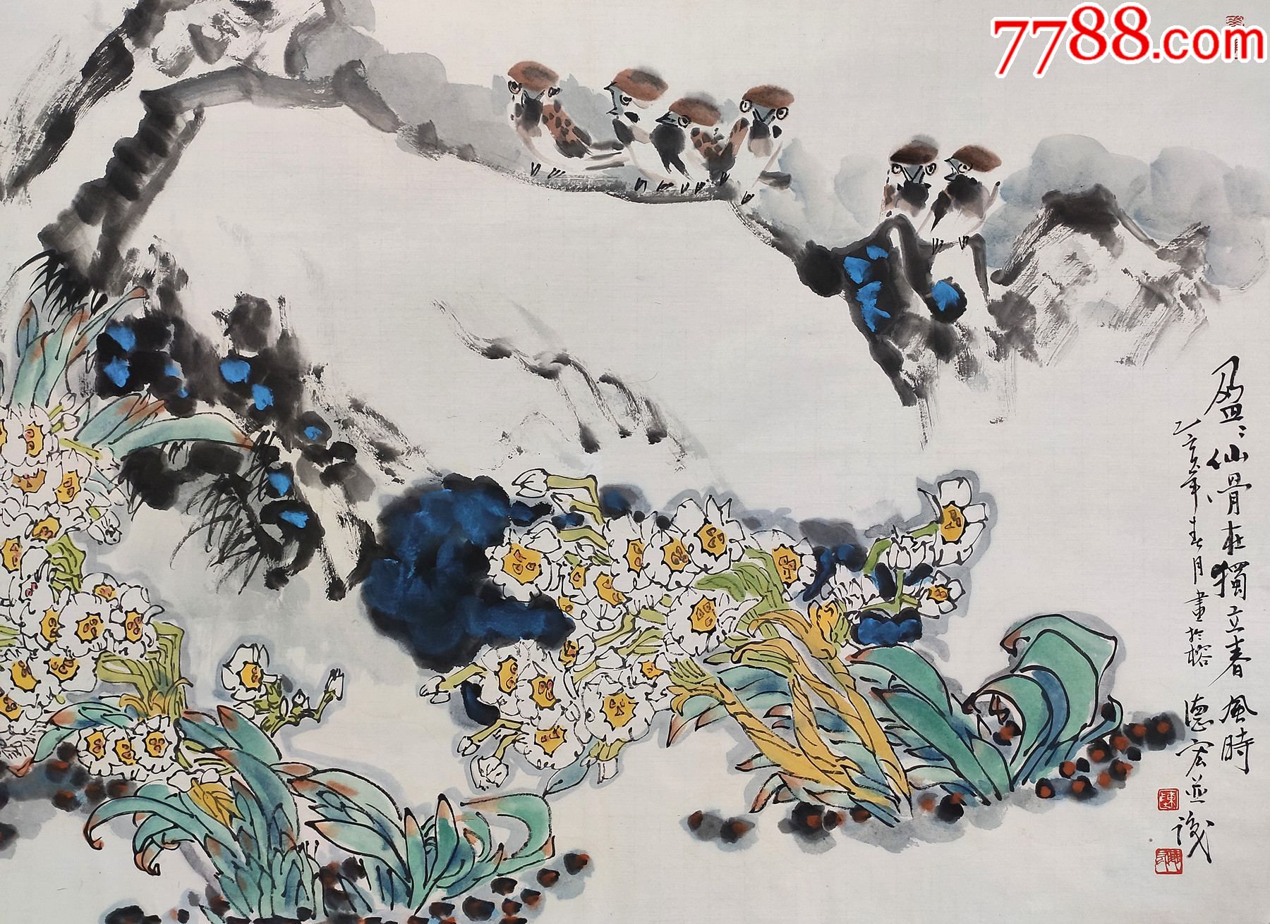 福建师范大学美术系中国画研究室主任【陈德宏】花鸟_花鸟国画原作_第