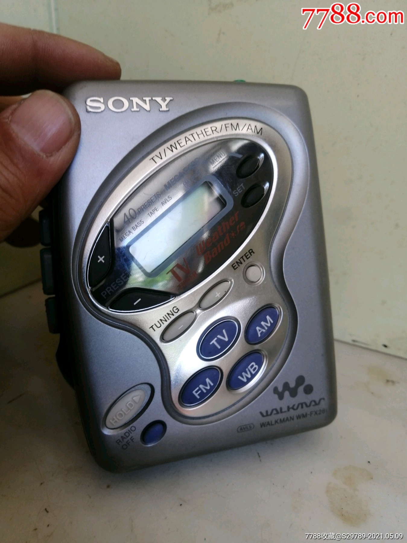 sony,walkman,带tv天气预报接受