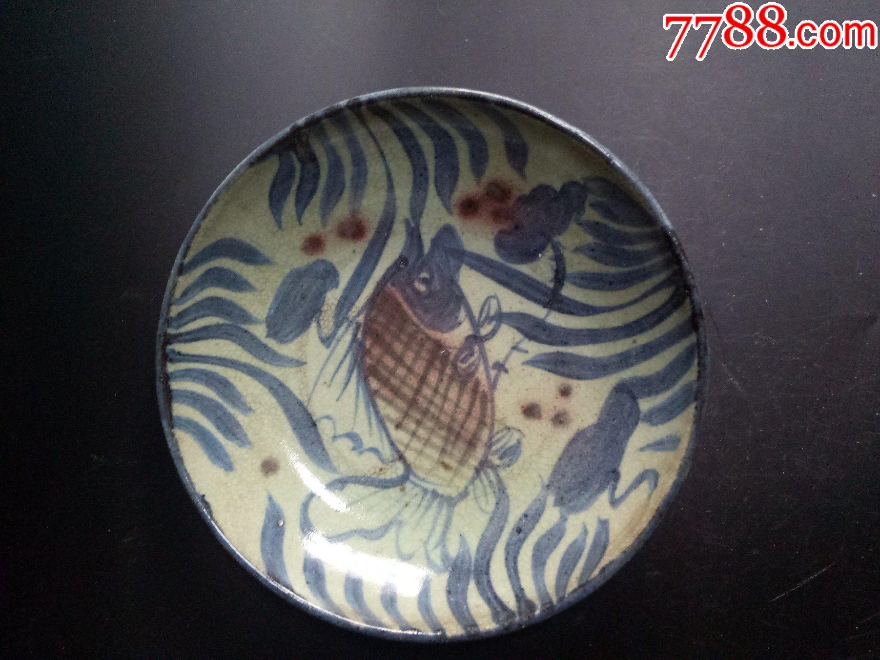 青花鱼纹盘