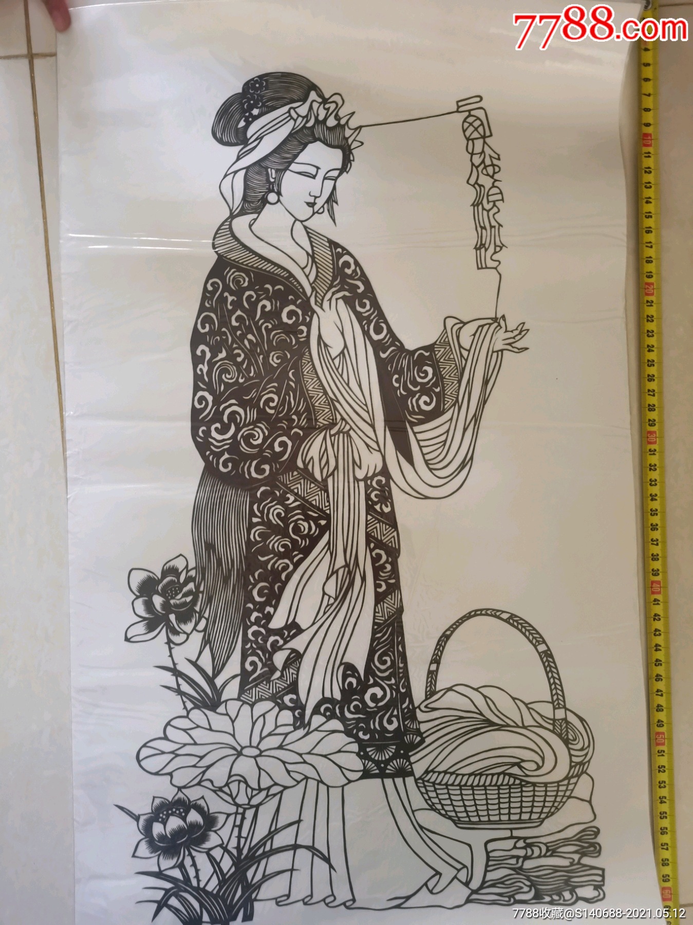 剪纸画古代四大美女活灵活现特别精美画