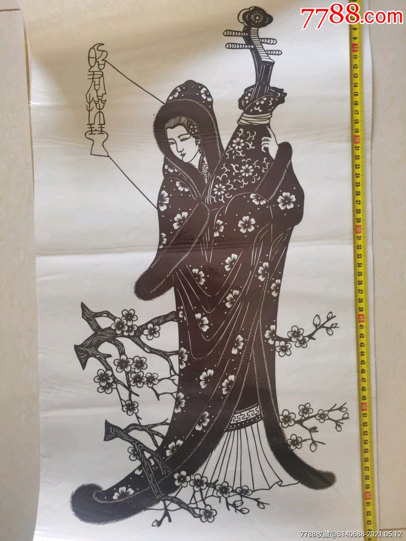 剪纸画古代四大美女活灵活现特别精美画