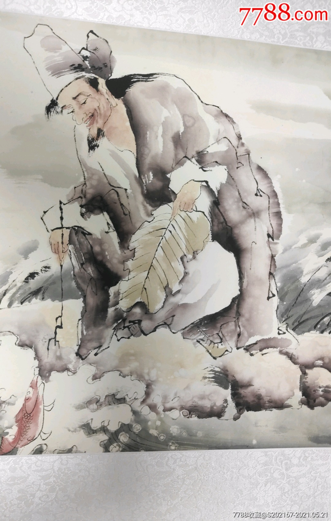 济公活佛画国画长43cm高33cm