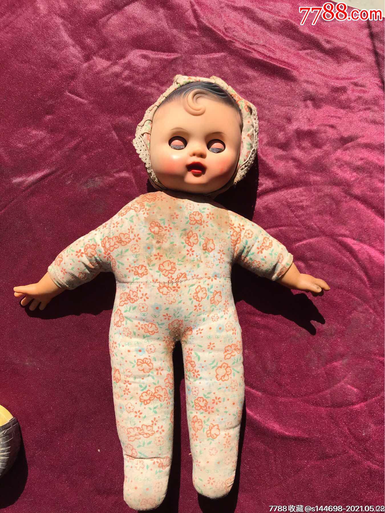 六十年代老乳胶布娃娃.被放鸽子重新起拍.