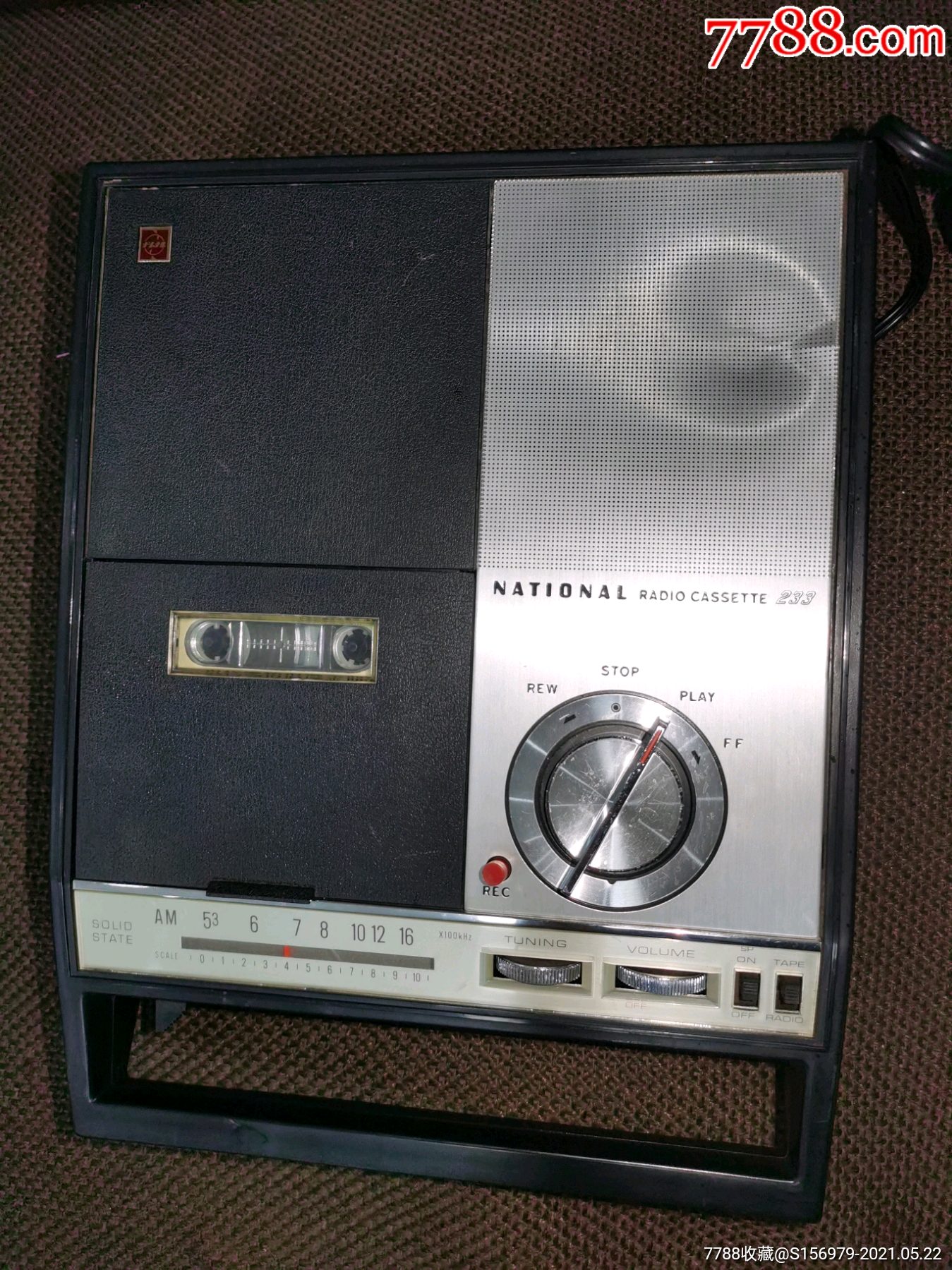 松下手提式收录机rq-233