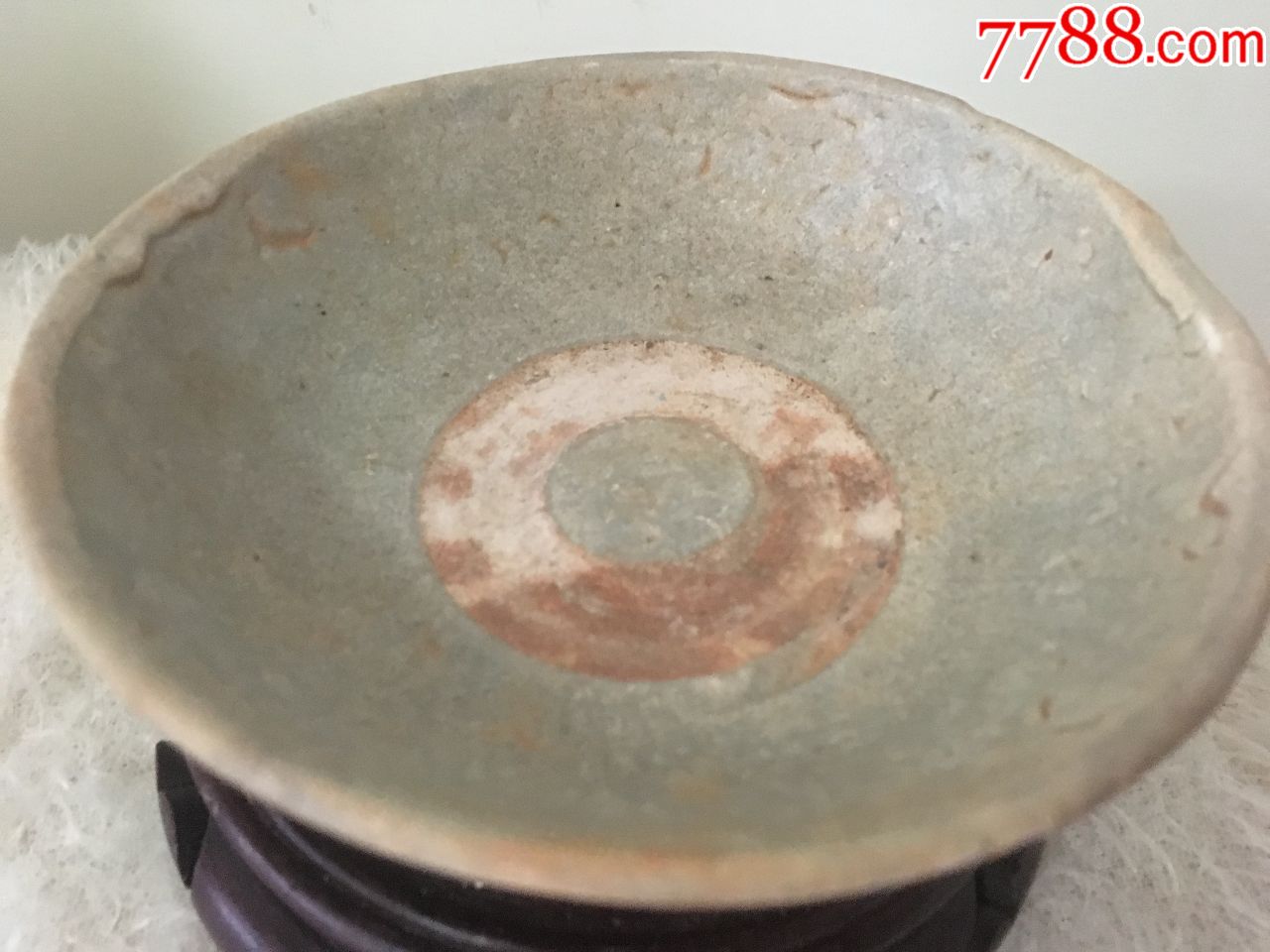 古代豆青釉碗