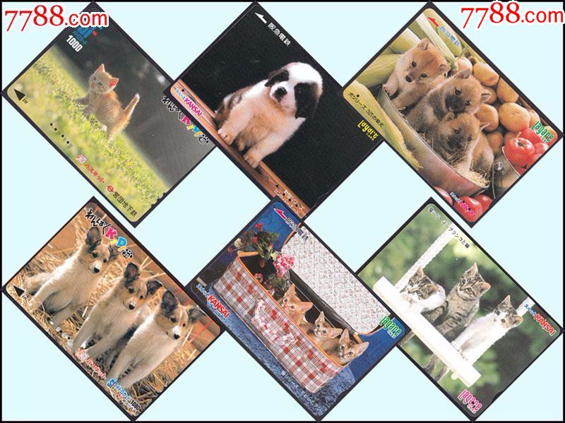 各种日本地铁卡---《动物》,一共12枚合计价:(023)