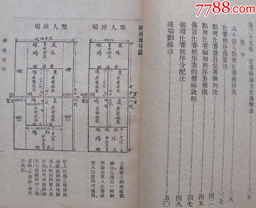 1941年早期体育类旧书《网球规则》手球文献奥迪a6挂挡书籍怎么换图片