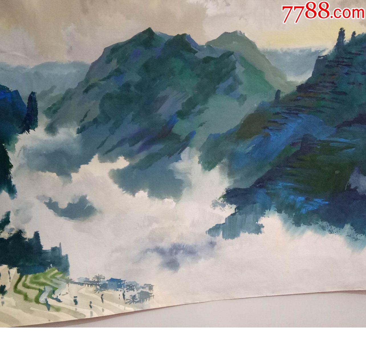 早期佚名水粉原画:==山==