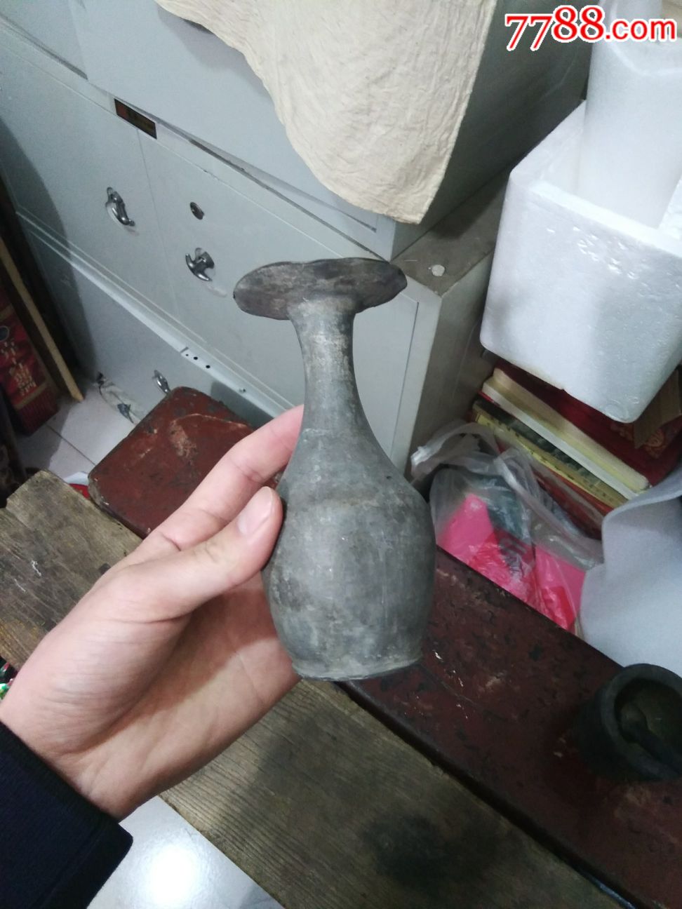 清代老锡酒壶,锡小花瓶