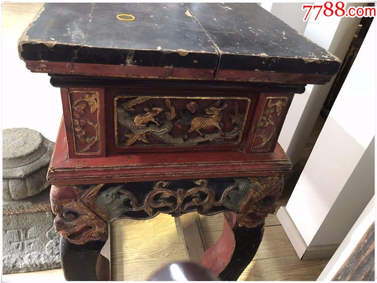 古玩收藏·四面工的小桌子_价格9800.