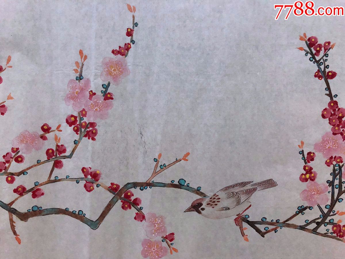 【杨炯】国画,68,花鸟画,红梅