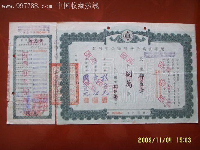 耀华玻璃股份有限公司股票