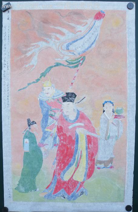 道教壁画《城隍》(058),人物国画原作,道释画原画,工笔重彩画法,21