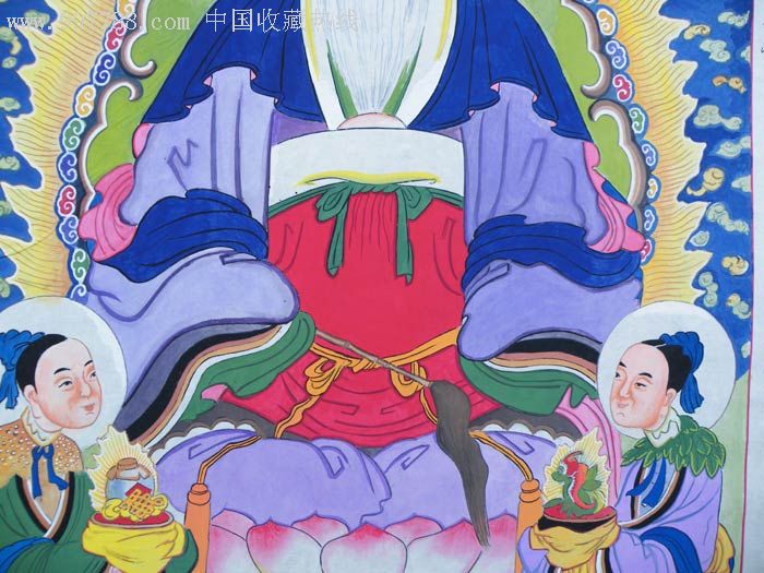 道教壁画《北方黑帝五灵玄老五煞天君》(064)