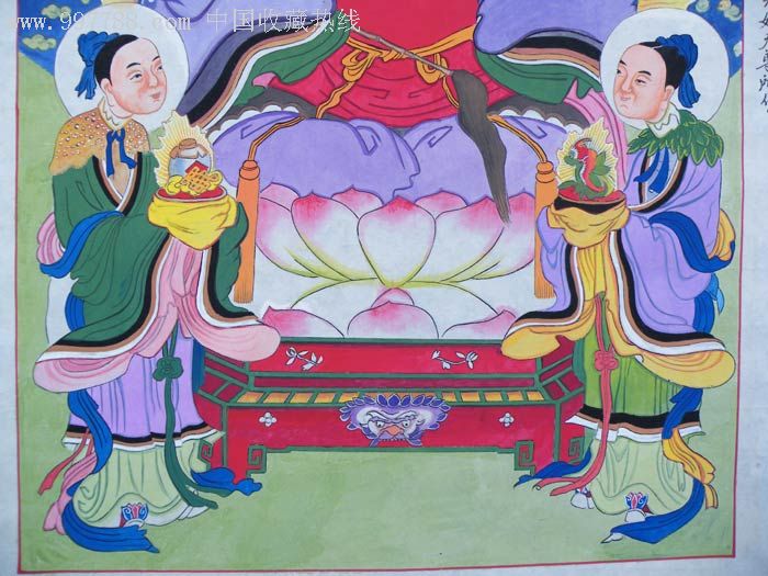 道教壁画《北方黑帝五灵玄老五煞天君》(064)