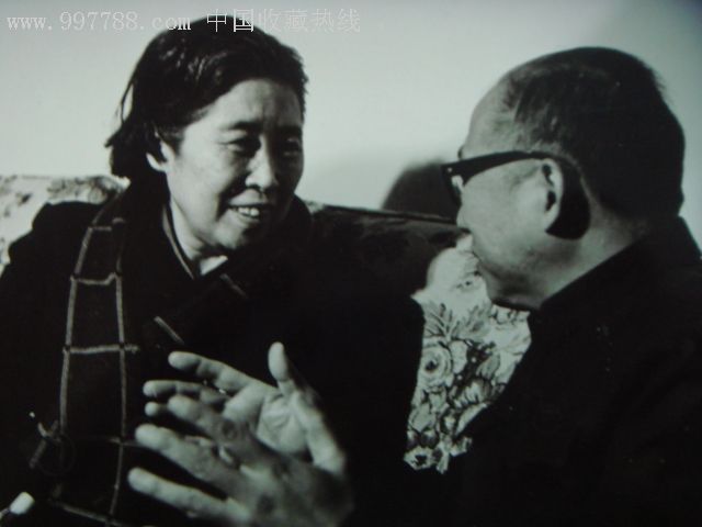 原版档案照:80年代王光美,刘爱琴,刘源在宁乡花明楼视察照片共六张