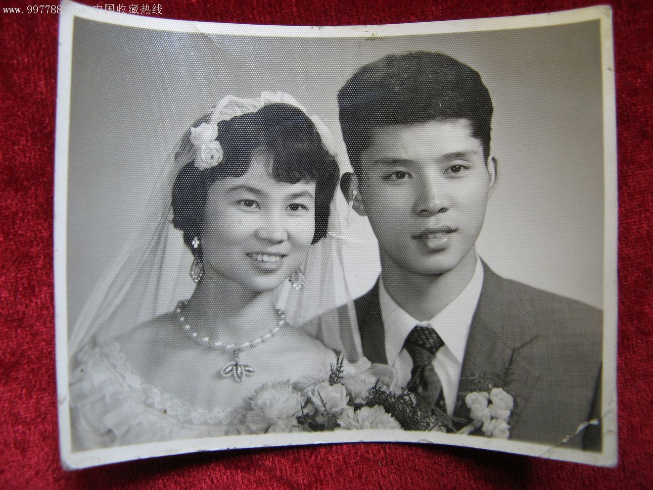 至少20年前的经典黑白照片:结婚照_老照片_亮湖藏苑