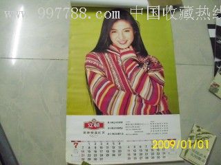 1996年明星日历一本/6张