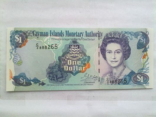 开曼英镑纸钞一张